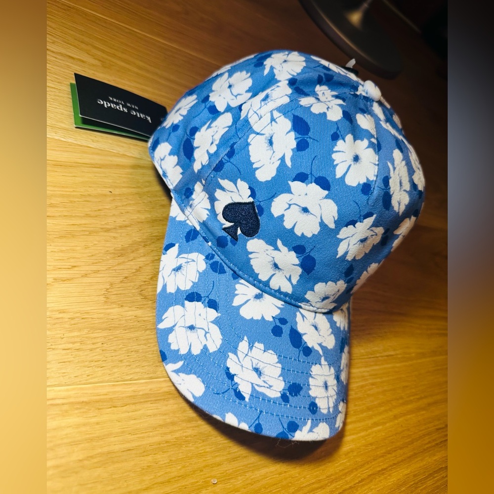 ♠️ Kate Spade ♠️ Blue Floral Baseball Cap